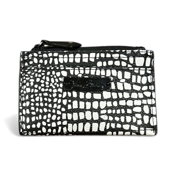 Vera Bradley Black and White Croc-Embossed Wallet - Picture 2 of 5